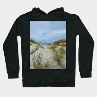 View on dunes along the North Sea, Europe Hoodie